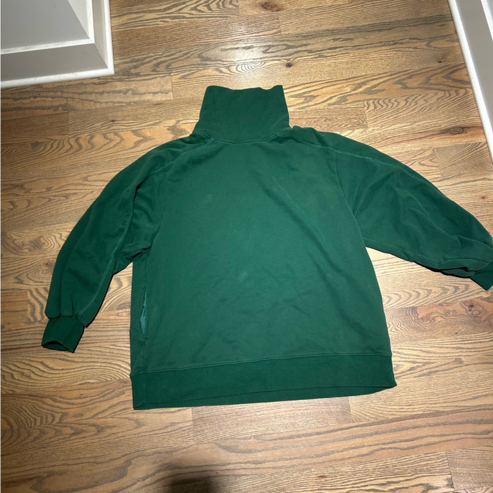 LIT Green High-Neck Sweatshirt